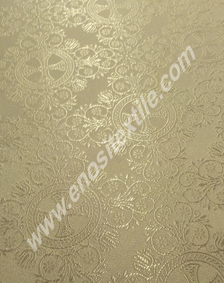 KL-017 White-Silver Brocade Fabrics